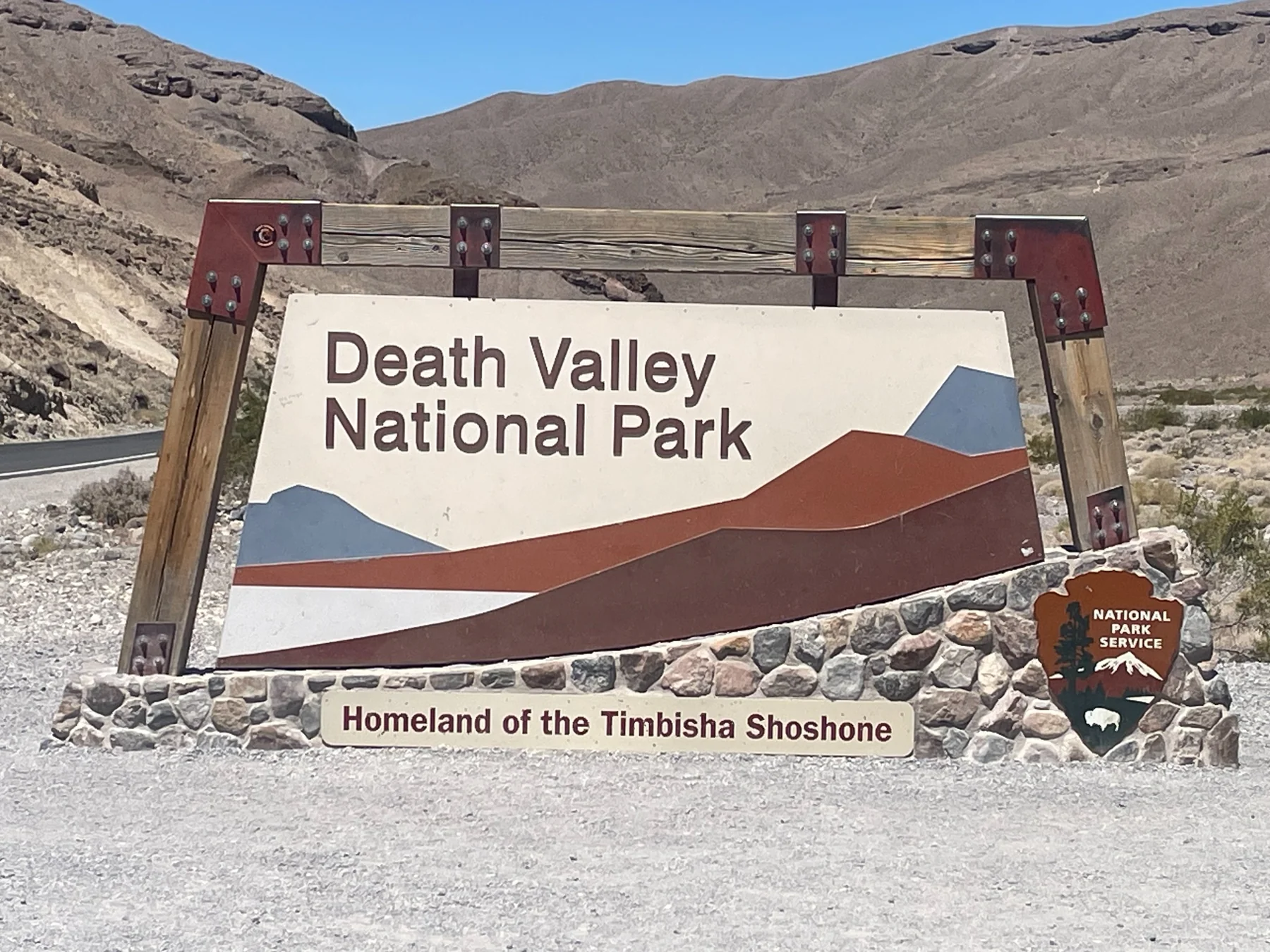 Wjazd do Death Valley National Park
